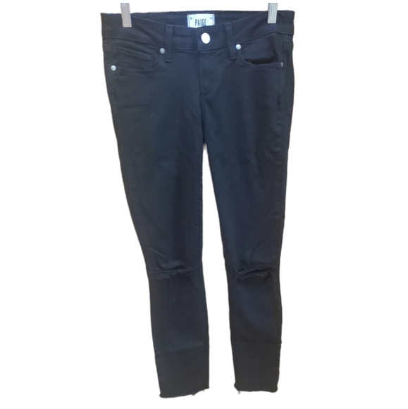 Paige Verdugo Ankle Jean In Black Overdye - Picture 2 of 5